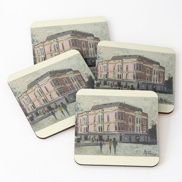 Item preview, Historic Ship Inn painting, Circular Quay, Sydney, Australia designed and sold by Al Benge.