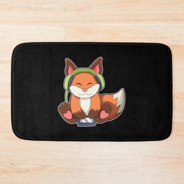 Item preview, Fox at Music with Headphone designed and sold by Snabdesign84.