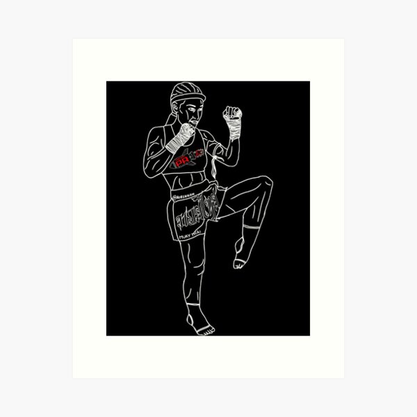 Item preview, Muay Thai Boxing Fighter designed and sold by MORIANO TATTOOS.