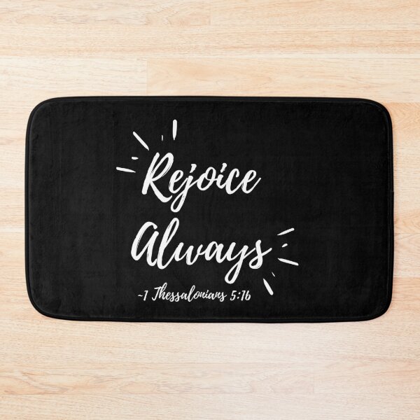 Item preview, Rejoice Always (white text) designed and sold by Grace Feucht.