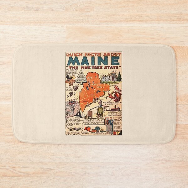 Item preview, Maine Vintage Poster designed and sold by RosarioDesigns.