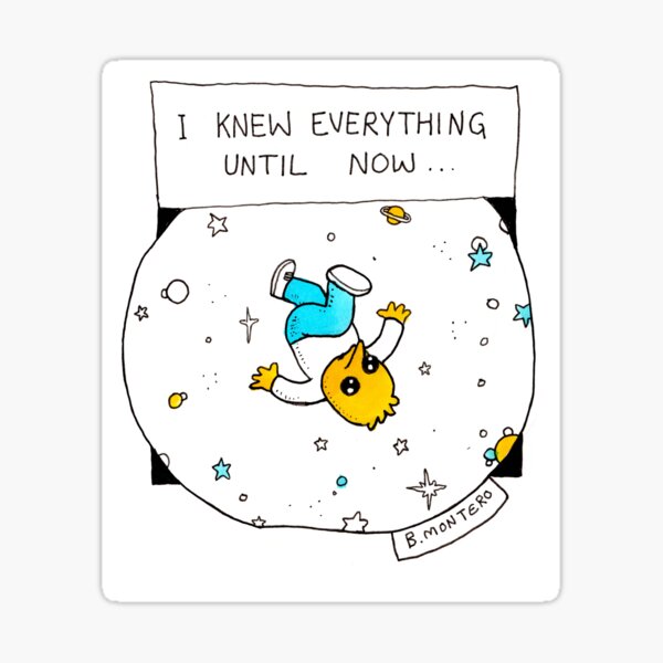 I Knew Everything Until Now Sticker