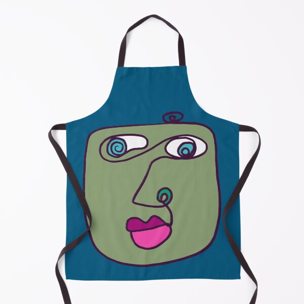 Item preview, Abstract line art face designed and sold by backyrdfrontier.