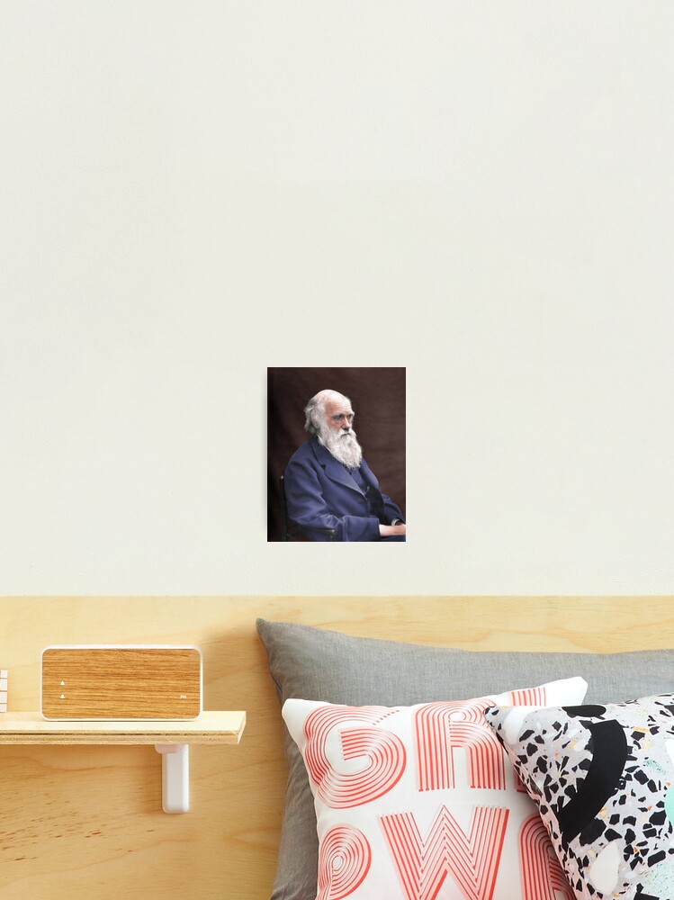 Thumbnail 2 of 3, Photographic Print, Charles Darwin Portrait - 1874 Colorized designed and sold by warishellstore.