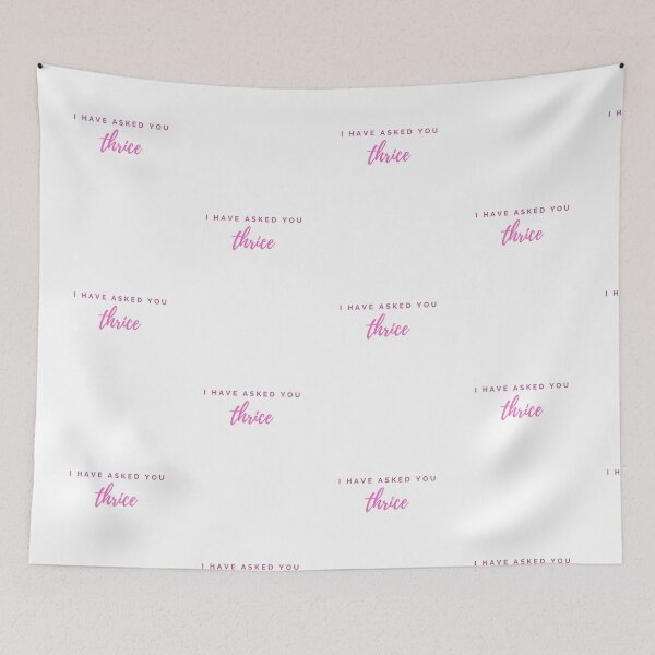 Item preview, I Have Asked You Thrice (pink) designed and sold by jaimesmartin.