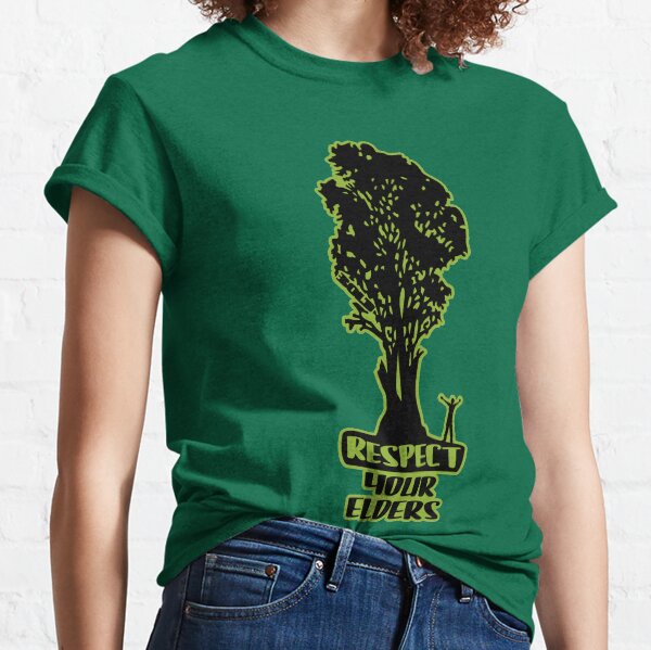Respect Your Elders Man Admiring Tree Classic T-Shirt