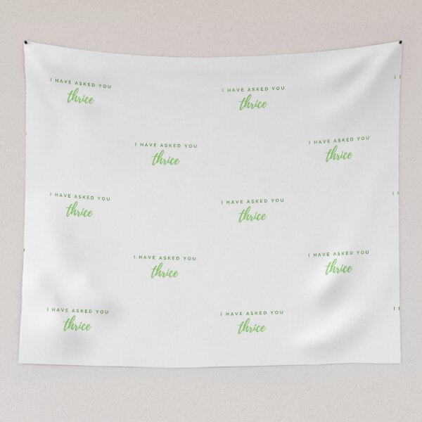 Item preview, I Have Asked You Thrice (green) designed and sold by jaimesmartin.