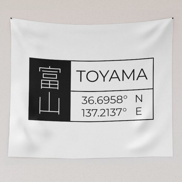 Item preview, Toyama - Latitude and Longitude designed and sold by Heedee Design.