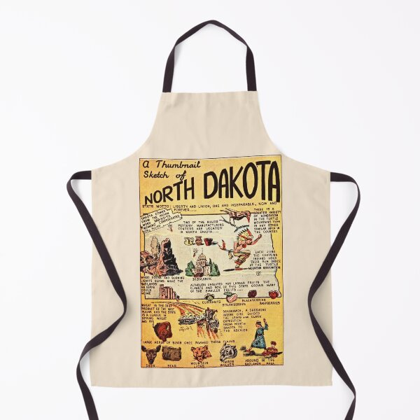 Aperçu de l'œuvre Affiche vintage du Dakota du Nord créée et vendue par RosarioDesigns.