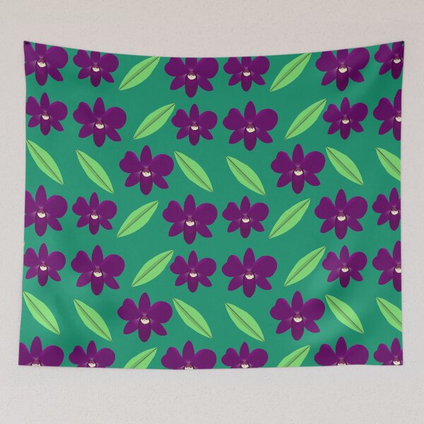 Item preview, Purple orchid pattern designed and sold by Pasan-hpmm.