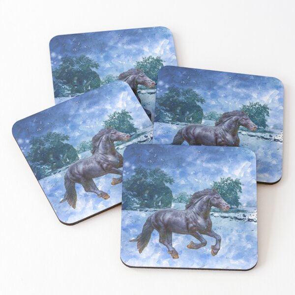 Item preview, Black Horse in the Winter designed and sold by LisaMPierce1990.