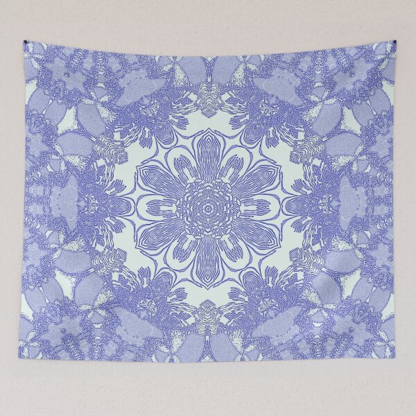 Item preview, Light Blue Floral Mandala/ Design: Etheryl 003 by The Raumier designed and sold by N-W-T-S-I-O.