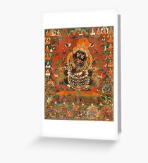 Mahakala Protector of the tent Greeting Card