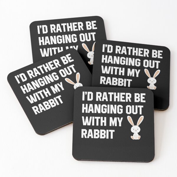 Item preview, I'd Rather be hanging with my Rabbit designed and sold by Koi-Art.