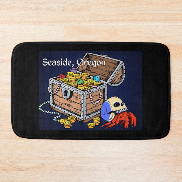 Item preview, Seaside Oregon Coast Skull Crab Treasure Chest Pirate Design designed and sold by DansDankDesigns.