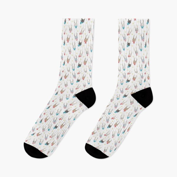 Item preview, Meowy Christmas Reindeer Cats With Scarf & Stars Pattern designed and sold by CyanSkyDesign.