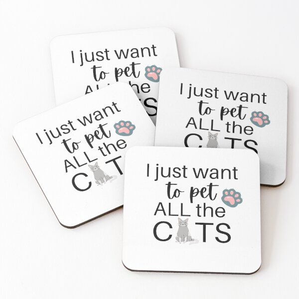 Item preview, I Just Want To Pet All The Cats designed and sold by Christienne.
