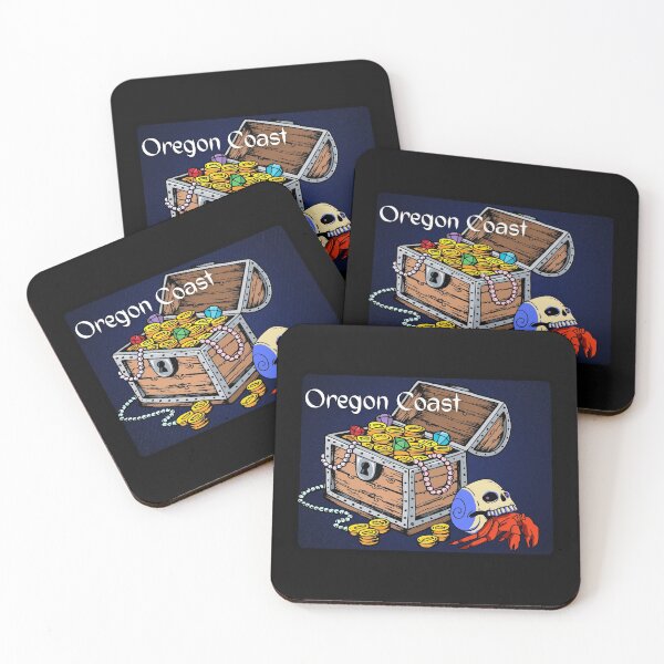Item preview, Oregon Coast Skull Crab Treasure Chest Pirate Design designed and sold by DansDankDesigns.