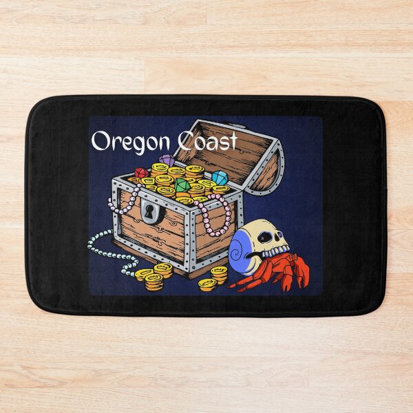 Item preview, Oregon Coast Skull Crab Treasure Chest Pirate Design designed and sold by DansDankDesigns.