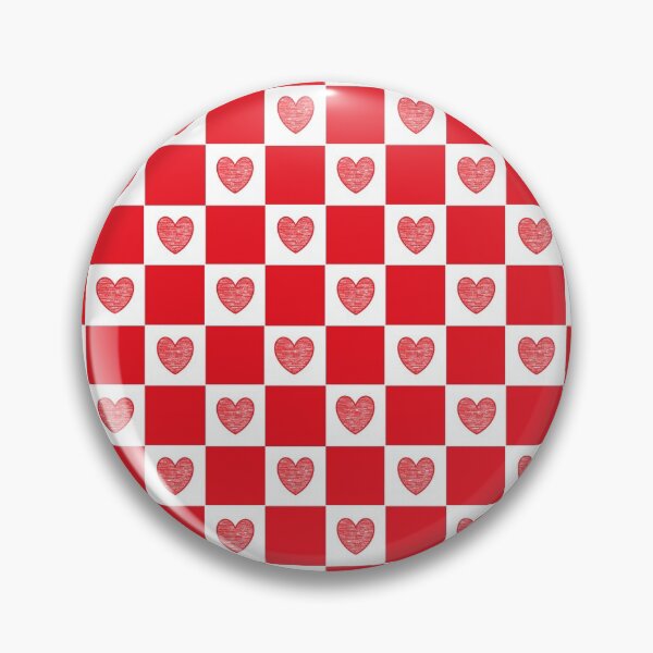 Item preview, Checkered Red Hearts   designed and sold by lornakay.