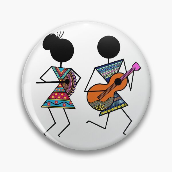 Item preview, Tribal Warli Musicians   designed and sold by Insiya Pardiwala.