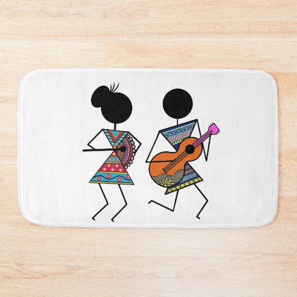 Item preview, Tribal Warli Musicians   designed and sold by Insiya Pardiwala.