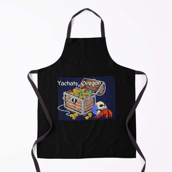 Item preview, Yachats Oregon Coast Skull Crab Treasure Chest Pirate Design designed and sold by DansDankDesigns.