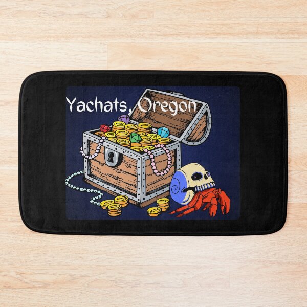 Item preview, Yachats Oregon Coast Skull Crab Treasure Chest Pirate Design designed and sold by DansDankDesigns.