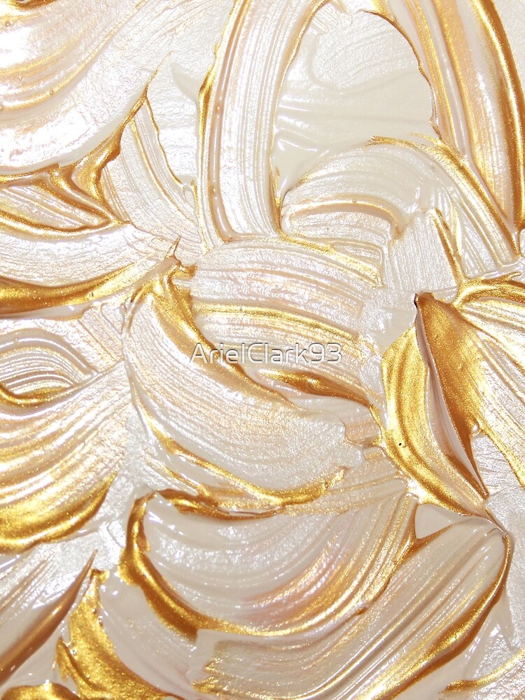 Cream & Gold Wet Paint by ArielClark93