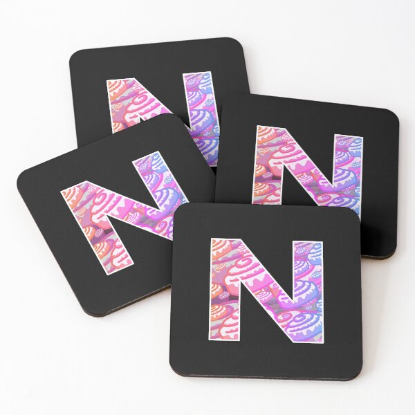 Item preview, Letter Art Retro Vaporwave Cinnamon Buns - N designed and sold by dylanxh.