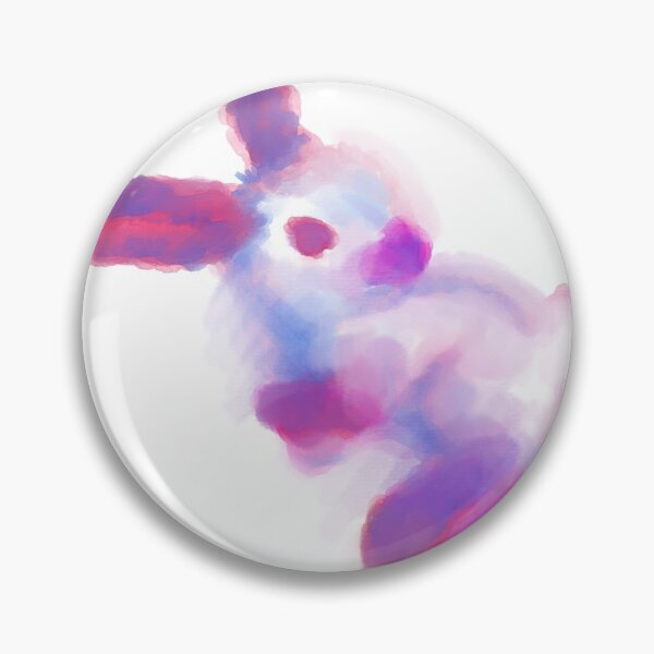 Item preview, Pink Pastel Watercolor Himalayan Rabbit Bunny Binky designed and sold by MiscibilityArt.