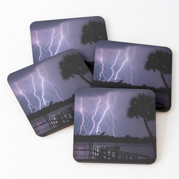 Item preview, Lightning Strikes the River with Palms designed and sold by Capybara Clothing.
