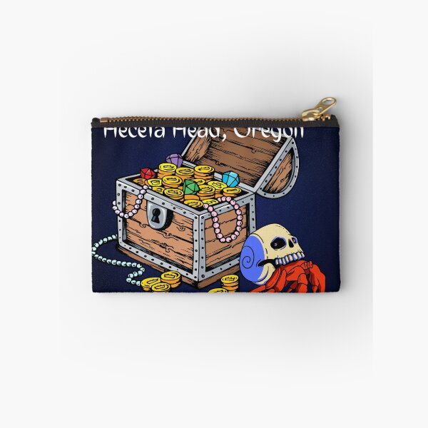Item preview, Heceta Head Oregon Coast Skull Crab Treasure Chest Pirate Design designed and sold by DansDankDesigns.