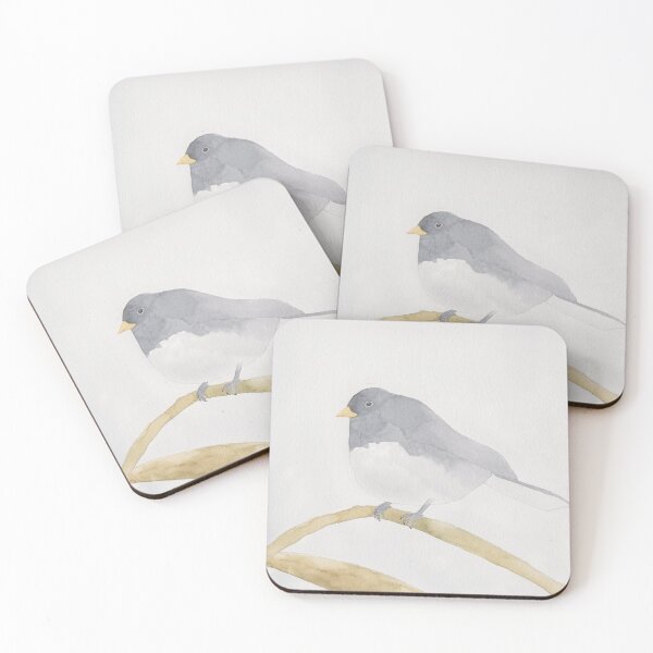 Item preview, Dark Eyed Junco bird watercolor art designed and sold by TheWaterBirds.