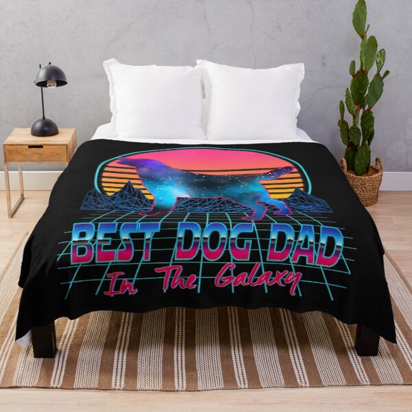 Item preview, Best Dog Dad in The Galaxy Retro Vintage 80s Funny Dog Lover  designed and sold by julipham88.