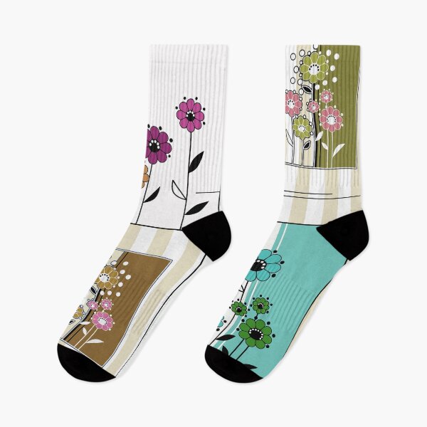 Item preview, Folklore floral patchwork in turquoise and brown tones designed and sold by fuzzyfox.