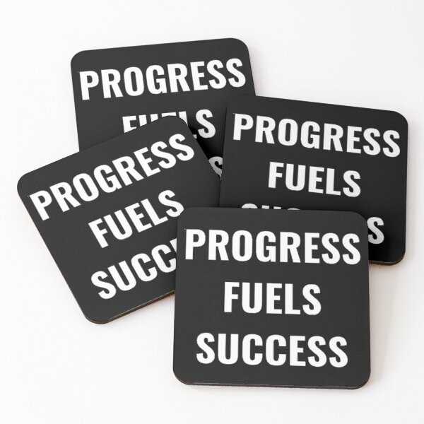 Item preview, Progress Fuels Success White designed and sold by PLANTONE.