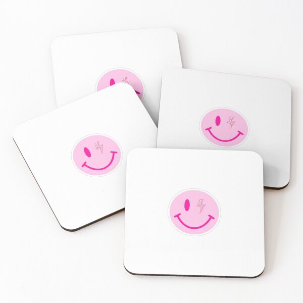 Item preview, Pink lighning smiley face designed and sold by jkaren.