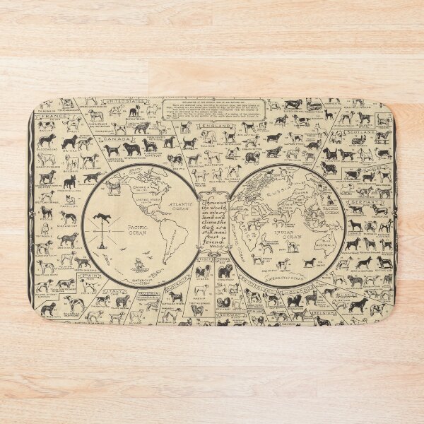 Item preview, 1936 Vintage Map - Dogs of All Nations designed and sold by Gin  Neko.