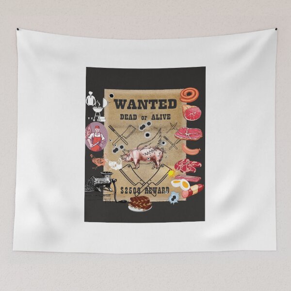 Item preview, WANTED PORKY designed and sold by GiantSwag.