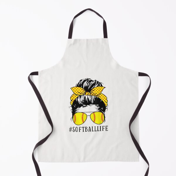 Item preview, Mom Life Softball Baseball Mom Mothers Day Messy Bun Womens T-Shirt designed and sold by Lukifo-Vector.