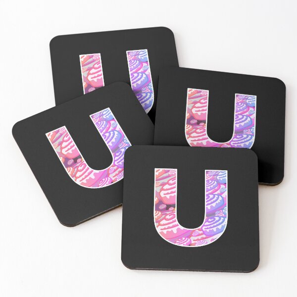Item preview, Letter Art Retro Vaporwave Cinnamon Buns - U designed and sold by dylanxh.
