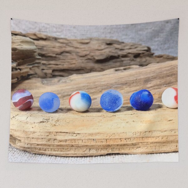 Item preview, Patriotic Seaglass Marbles designed and sold by LeslieMac713.