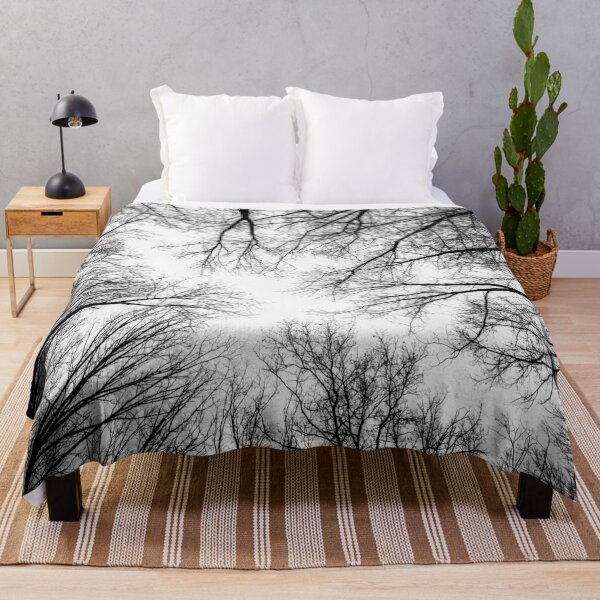Item preview, Creepy Tree Silhouttes in Black and White designed and sold by Michael Sharp.