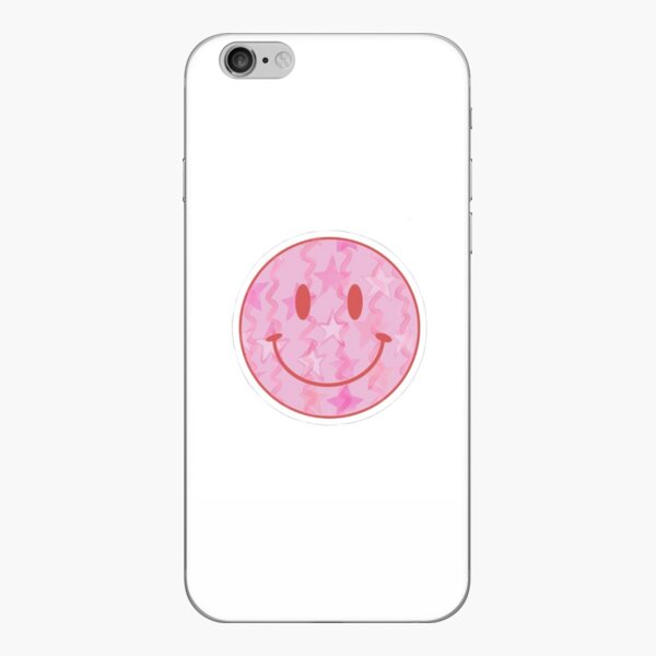 Pink Pattern Smiley Face Sticker for Sale by jkaren
