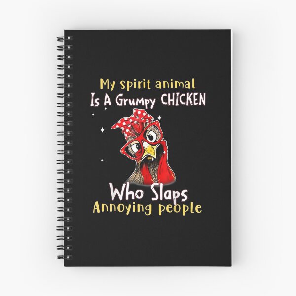 Item preview, My Spirit Animal Is A Grumpy Chicken Funny T-Shirt designed and sold by Lukifo-Vector.