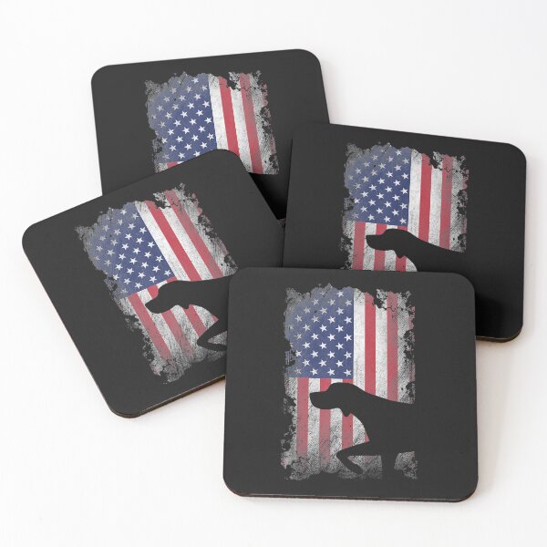 Item preview, Patriotic German Shorthaired Pointer American Flag GSP Dog T-Shirt designed and sold by Lukifo-Vector.