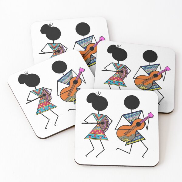 Item preview, Tribal Warli Musicians   designed and sold by Insiya Pardiwala.