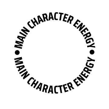 Artwork thumbnail, Main Character Energy Circular Frame Design by R-reflections