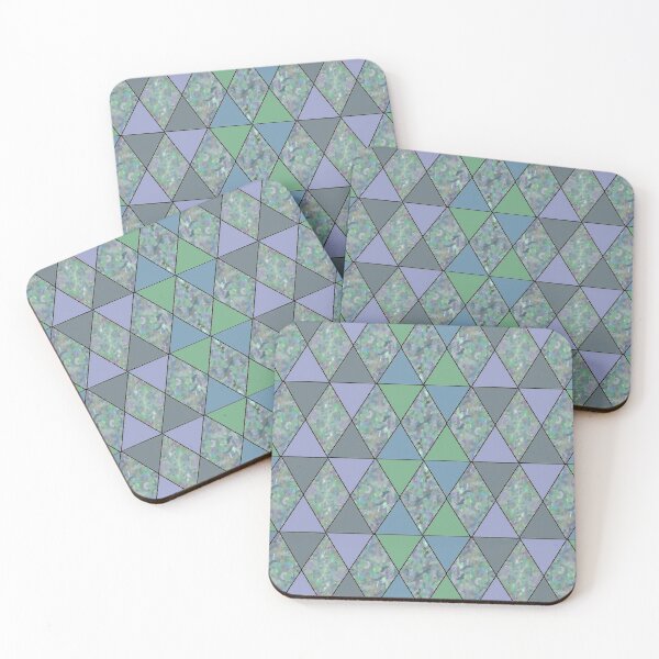 Item preview, Off-Green, Off-Blue, and Gray Triangles designed and sold by KDStout.